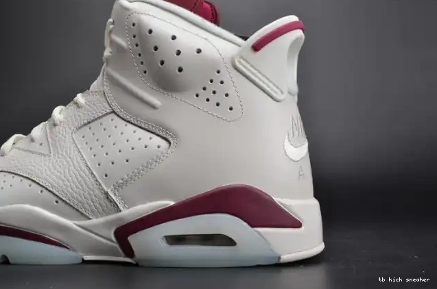 Rep TBK white 6 Air Maroon Retro Jordan 384664-116 0405